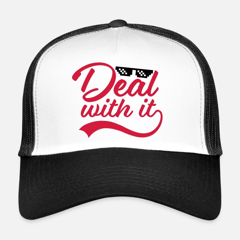 Deal with it funny Trucker Cap