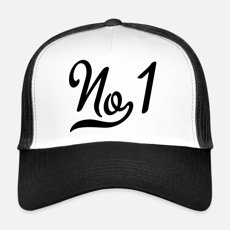 Nummer eins - Trucker Cap - Weiß/Schwarz