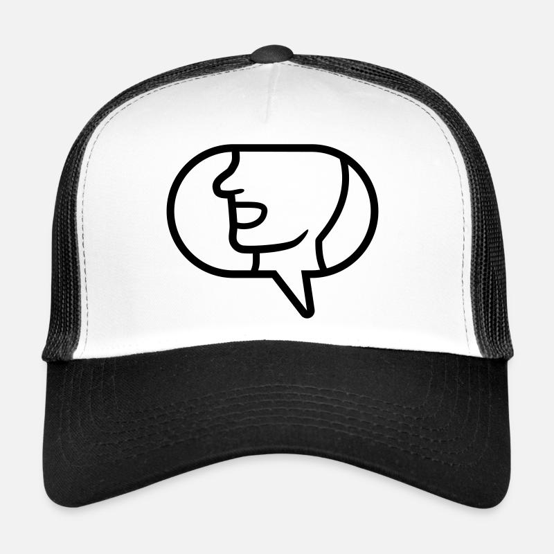 Icône simple communiquer bulle de parole Casquette trucker 