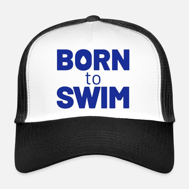 Né pour nager Casquette trucker 