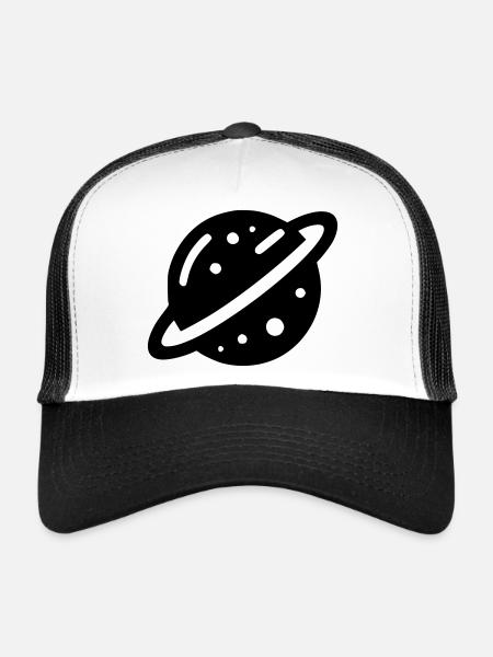 Planet - Trucker Cap - Weiß/Schwarz - Vorne