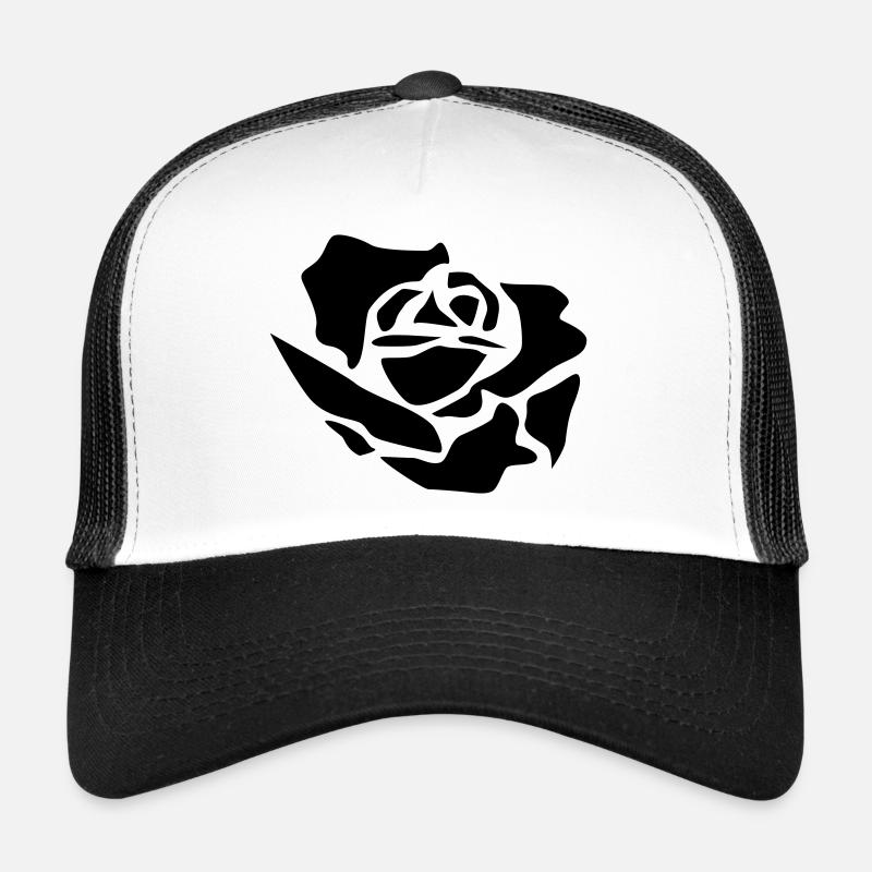 rosenknospe - Trucker Cap - Weiß/Schwarz