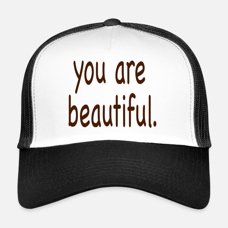 vous êtes belle. Casquette trucker 