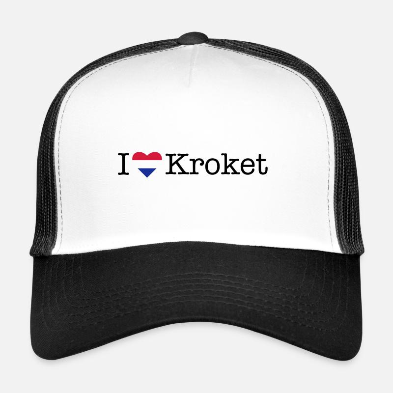 I love Kroket - Trucker Cap - white/black