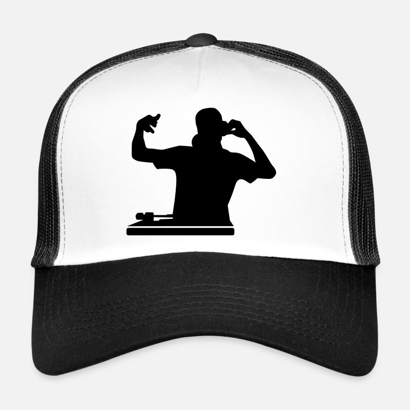 DJ - Trucker Cap - Weiß/Schwarz
