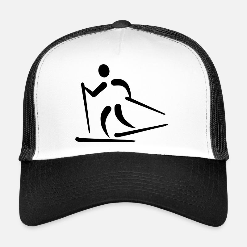 Skilanglauf - Trucker Cap - Weiß/Schwarz