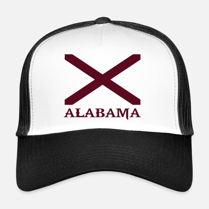 alabama - Casquette trucker  - blanc/noir