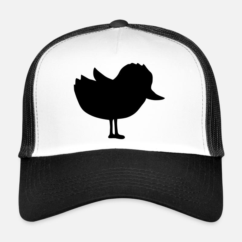 Silhouette cute chick little bird Trucker Cap