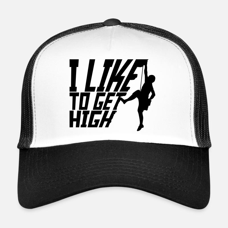 aiment se défoncer - Casquette trucker  - blanc/noir