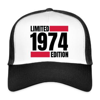 Limited Edition 1974 - Trucker Cap - Weiß/Schwarz - Vorne