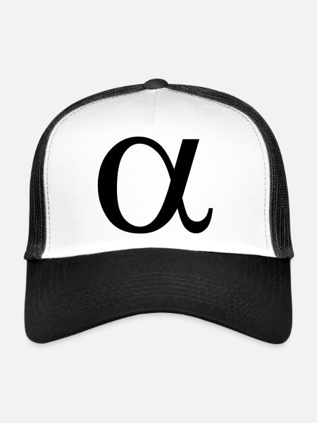 alpha - Trucker Cap - white/black