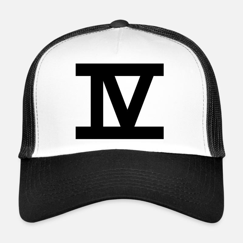 zahl_4_roemisch Trucker Cap