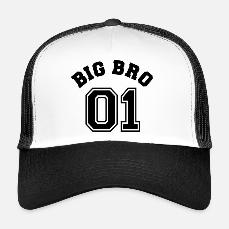 Big Bro 01 - Big Brother - Trucker Cap - Weiß/Schwarz