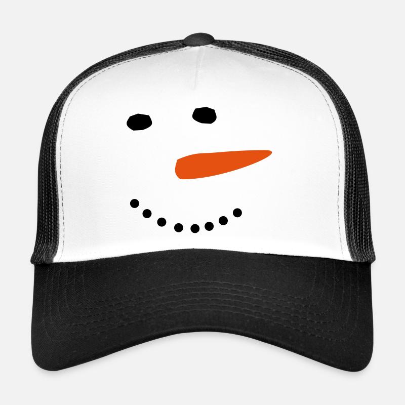 Snowman Winter Christmas - Trucker Cap - white/black