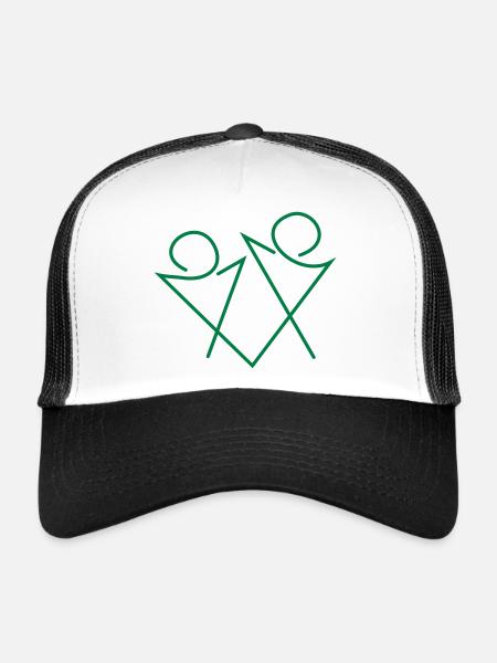 twin - Trucker Cap - white/black - Front