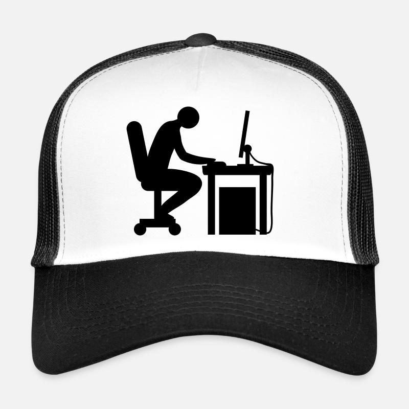 Nerd bureau ordinateur Casquette trucker 