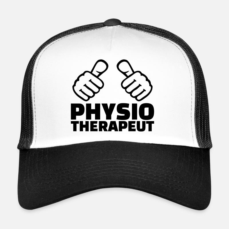 Physiotherapeut - Trucker Cap - Weiß/Schwarz