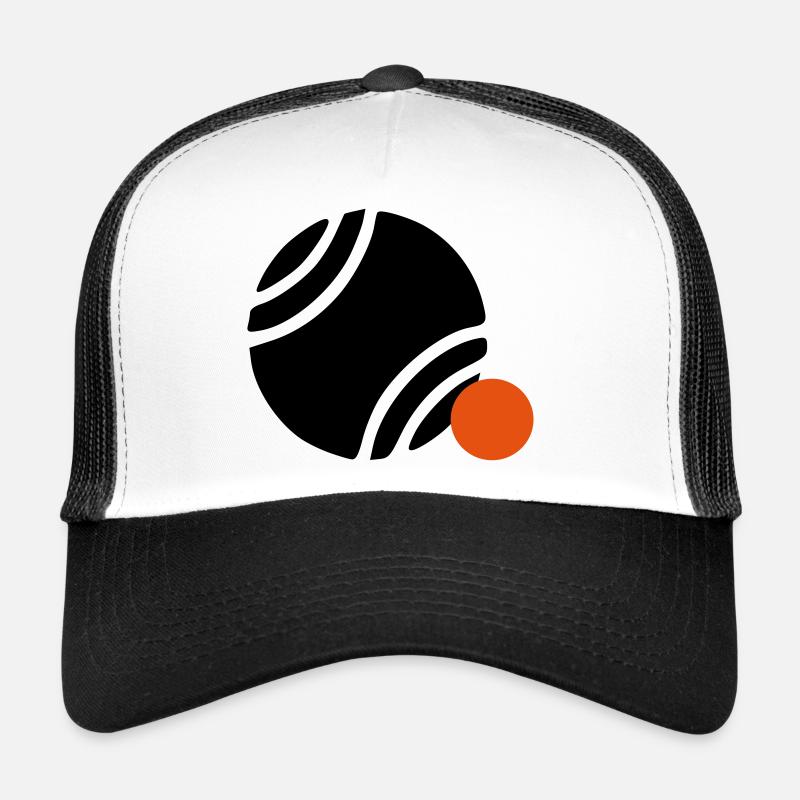 PETANQUE KUGEL - Trucker Cap - Weiß/Schwarz