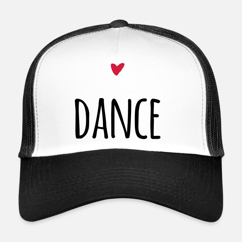 Conception de danse mignonne pour tous ceux qui aiment danser - Casquette trucker  - blanc/noir