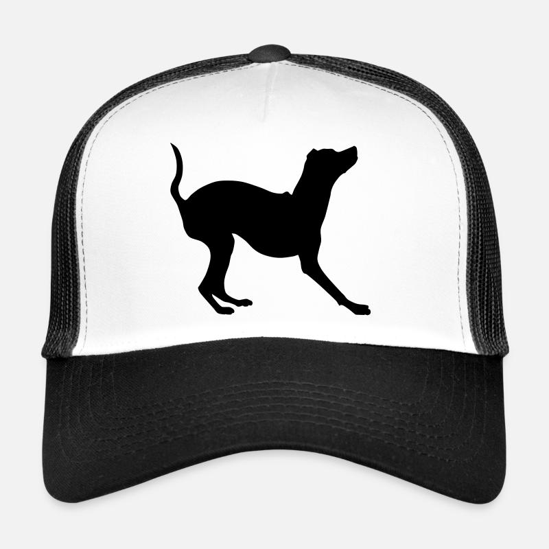 zwergpinscher schattenriss 1 - Trucker Cap - Weiß/Schwarz