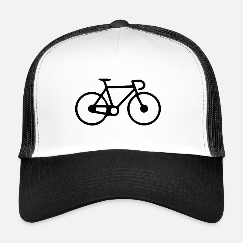 Fahrrad - Trucker Cap - Weiß/Schwarz