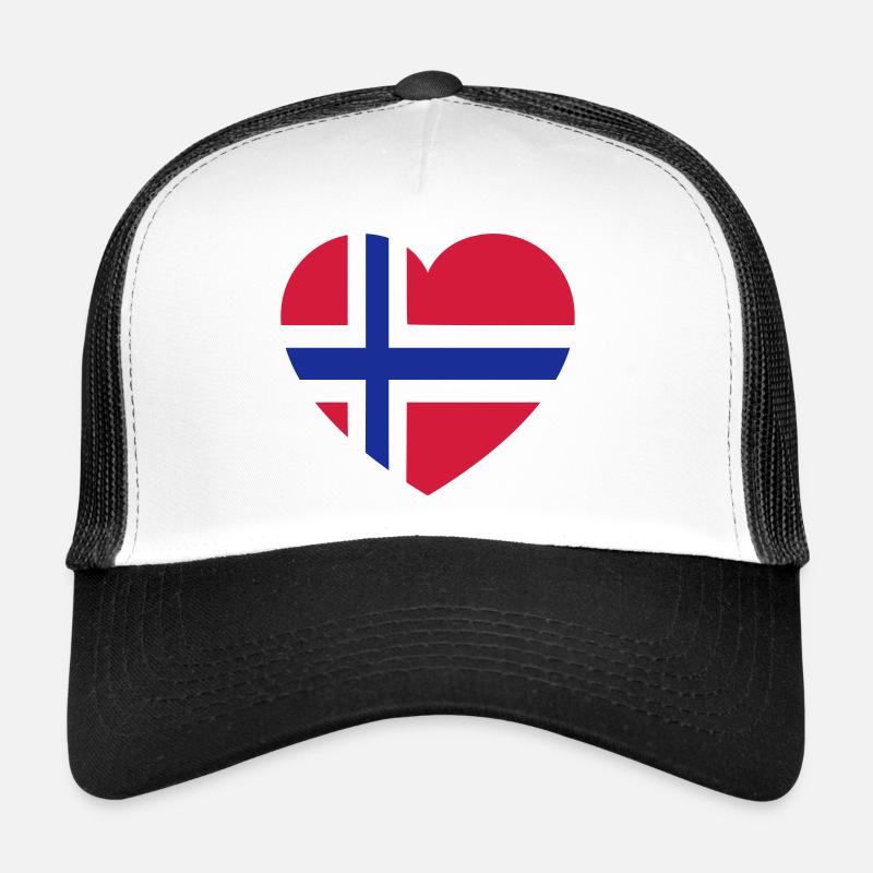 norway - Trucker Cap - Weiß/Schwarz