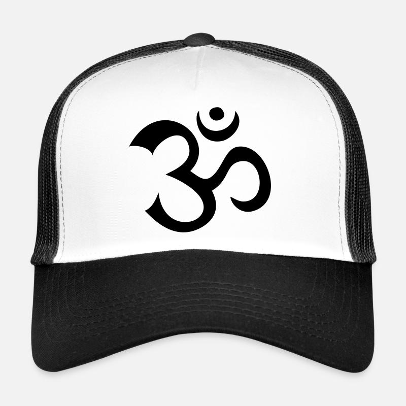 AUM 1 - Casquette trucker  - blanc/noir