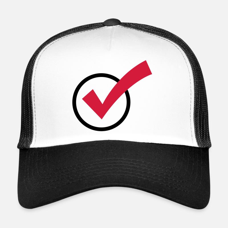 A checkmark Trucker Cap