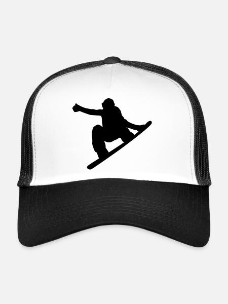 snowboard - Trucker Cap - white/black