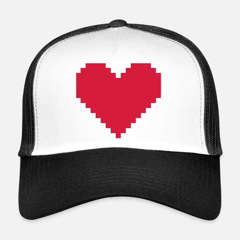 coeur pixel Casquette trucker 
