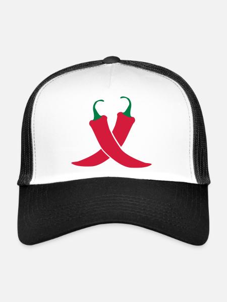 Chilli - Trucker Cap - white/black - Front