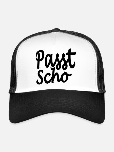 s'adapte scho - Casquette trucker  - blanc/noir - Devant
