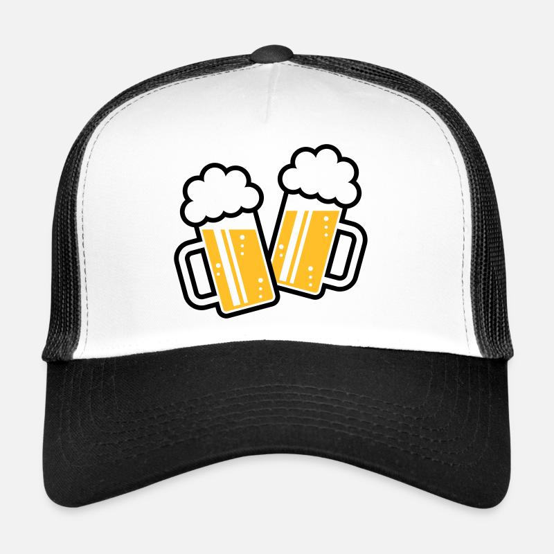 2 cruches de mesure toast, acclamations! (Tasse à bière / 2C) Casquette trucker 