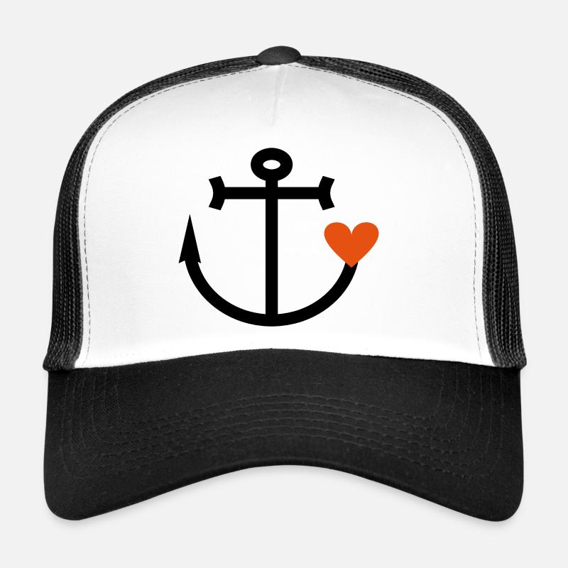 Mesdames ancre de coeur Casquette trucker 