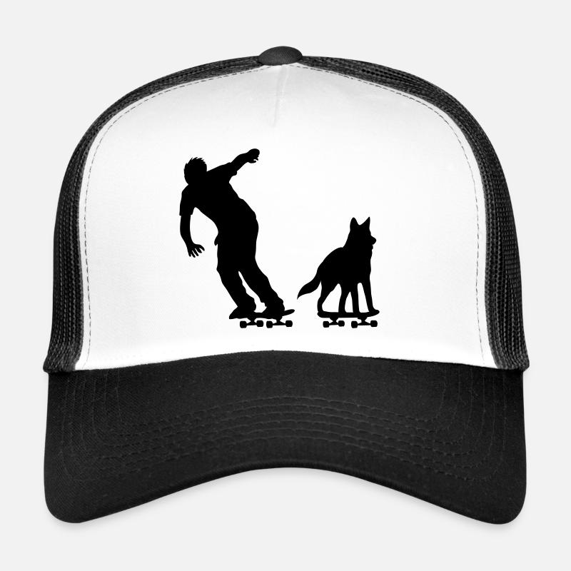 Skater with dog Trucker Cap