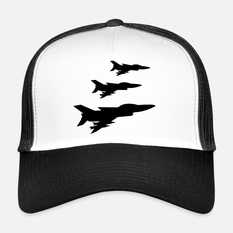 Avion de chasse de l’équipe d’escadron Casquette trucker 