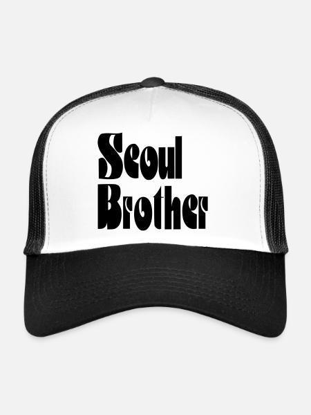 Seoul Brother - Trucker Cap - white/black - Front
