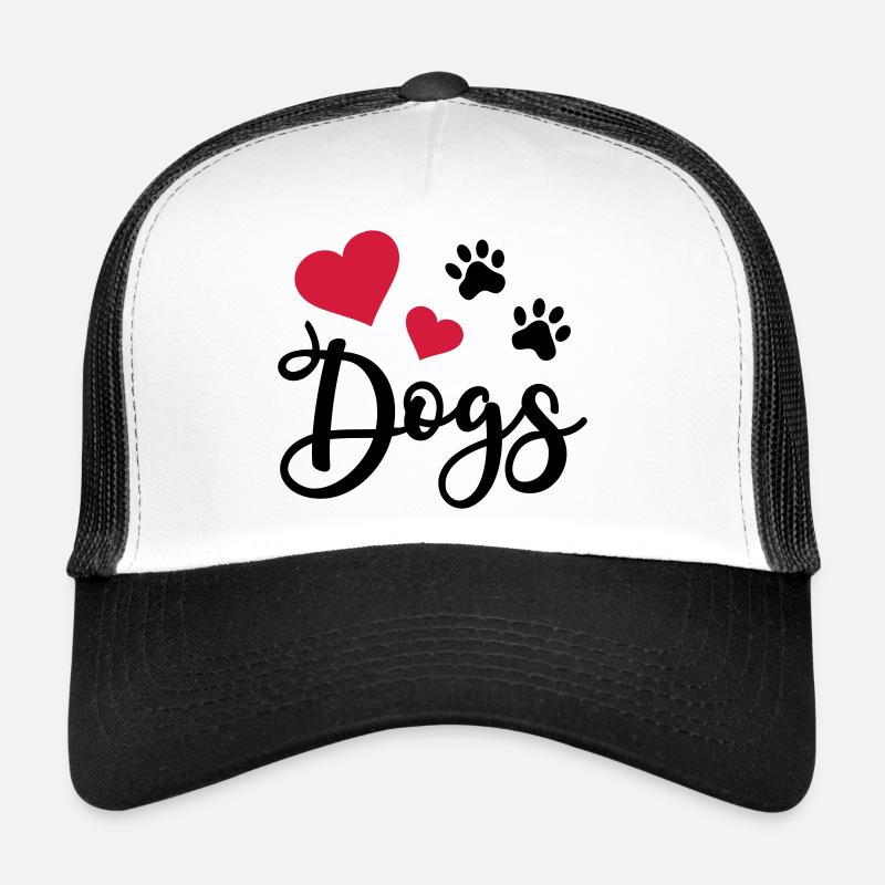 Hundepfote Pfoten Pfote Hund Ich liebe Hunde Herz Trucker Cap