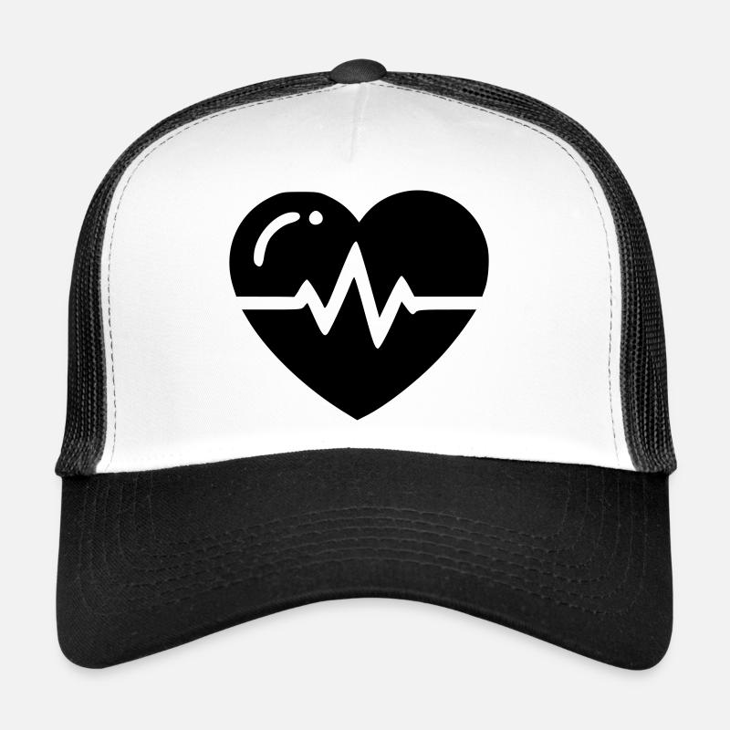 Coeur Moniteur Casquette trucker 