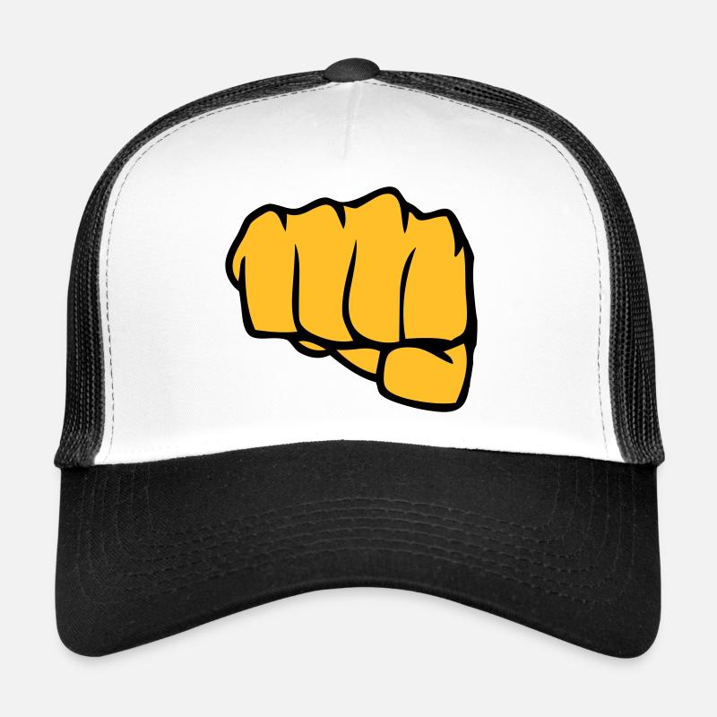 faust - Trucker Cap - Weiß/Schwarz