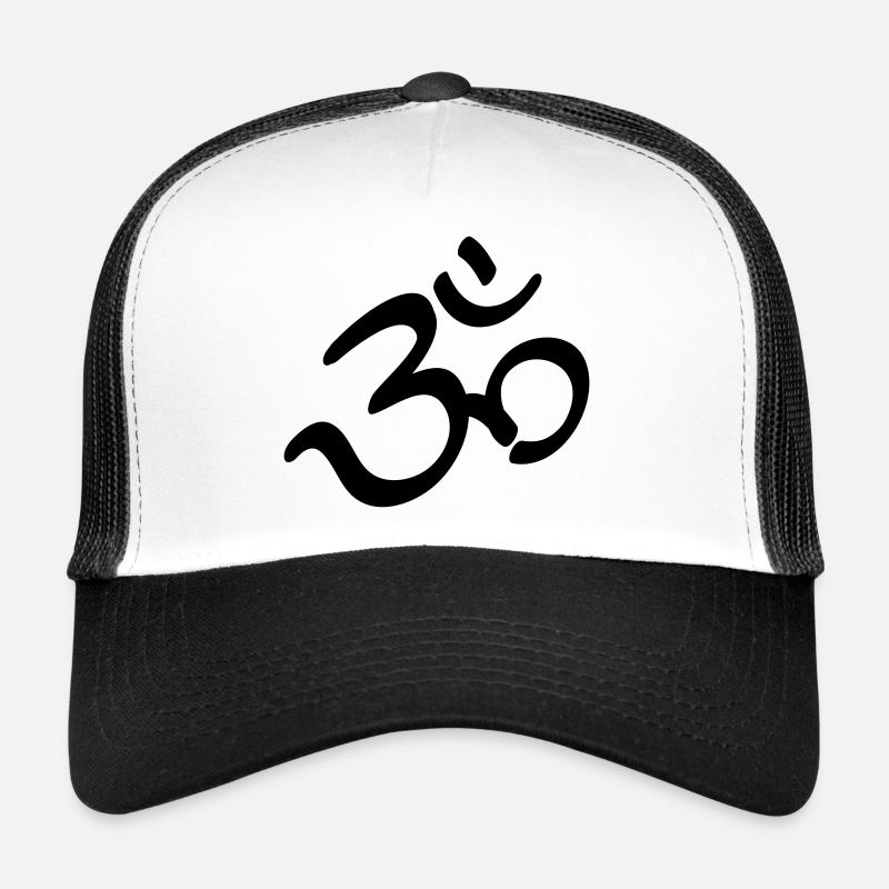 Om Symbol Trucker Cap