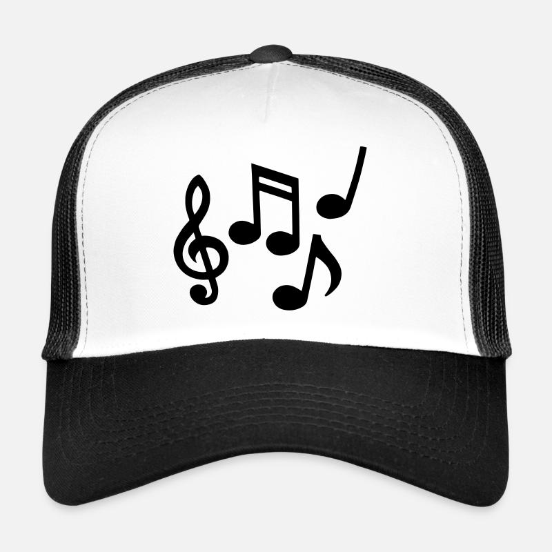 noten - Trucker Cap - Weiß/Schwarz