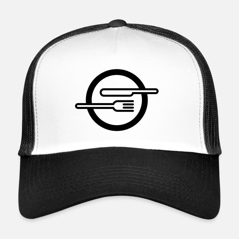 Assiettes avec couverts Casquette trucker 