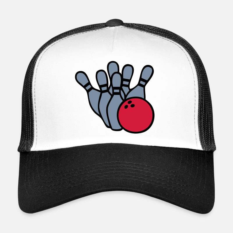 Bowling Logo 03.0 - Trucker Cap - Weiß/Schwarz