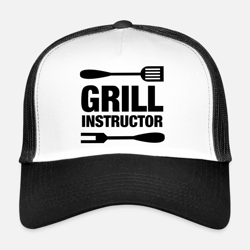 Grill Instructor Grill Barbecue Grill Master Trucker Cap