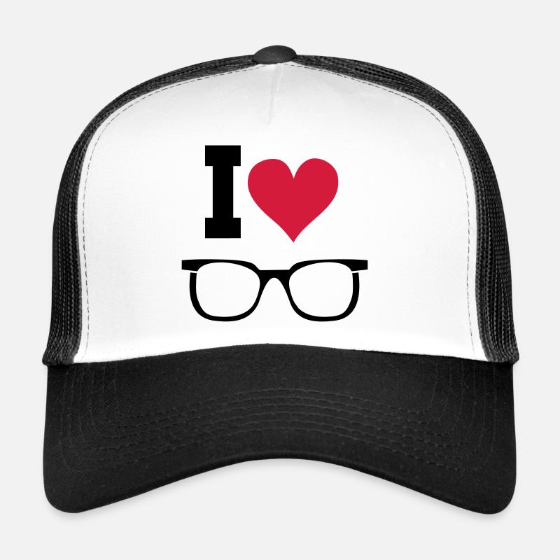 Glasses Sunglasses Heart Statement Gift Trucker Cap