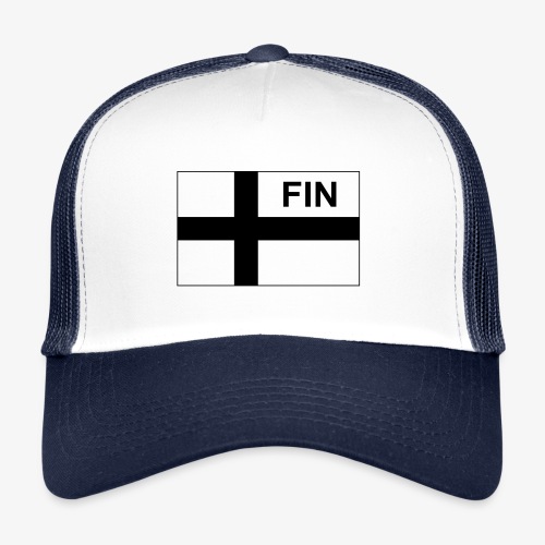 Finnish Tactical Flag FINLAND - Soumi - FIN - Trucker Cap
