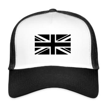 Union Jack - UK Great Britain Tactical Flag - Trucker Cap - white/black - Front