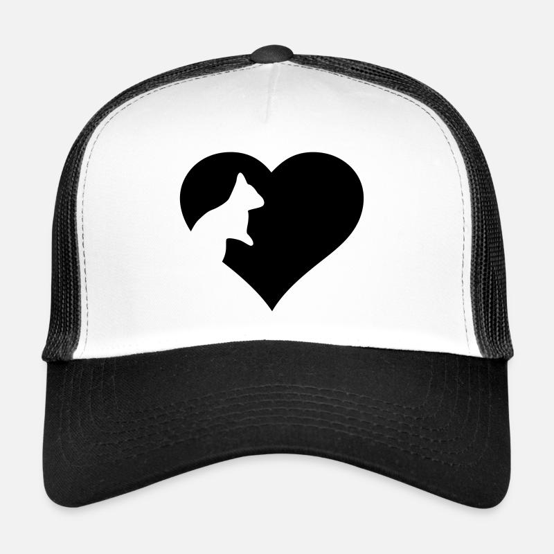 Squirrel in the heart - Trucker Cap - white/black