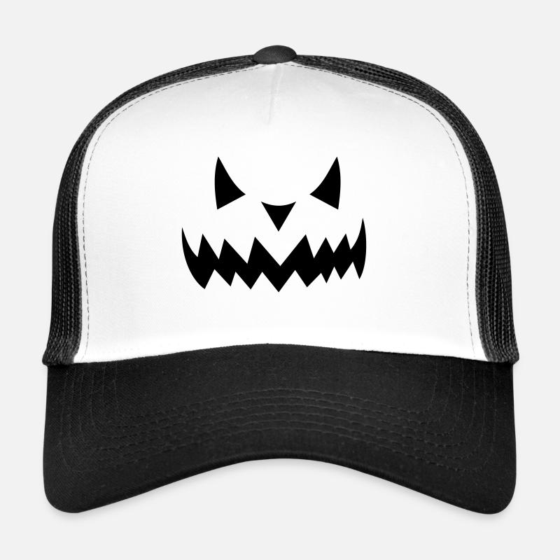 Visage fantôme 3 - Casquette trucker  - blanc/noir